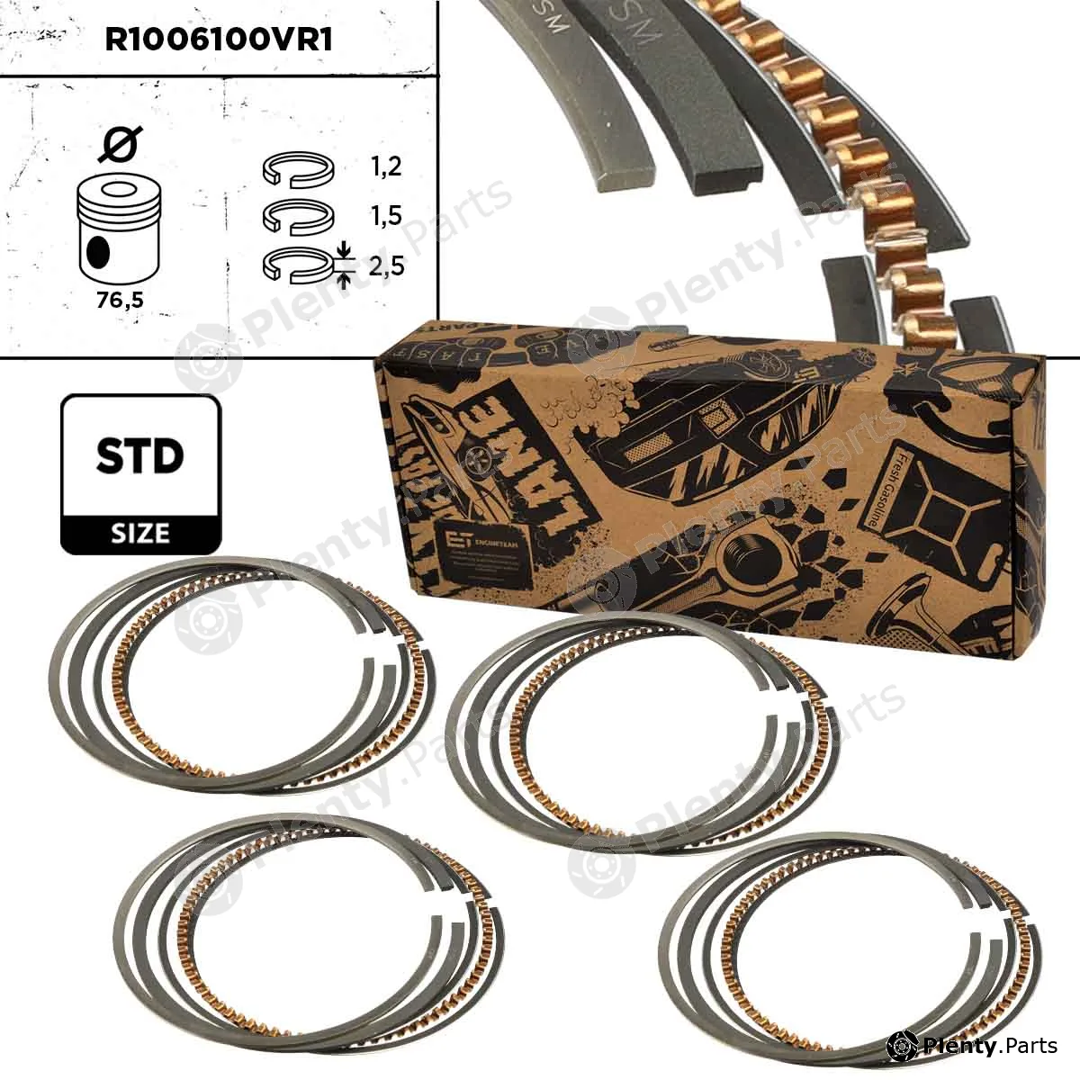Et Engineteam R1006100VR1 — Piston Ring Kit
