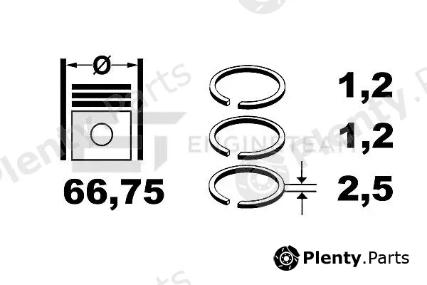 Et Engineteam R1008925 — Piston Ring Kit