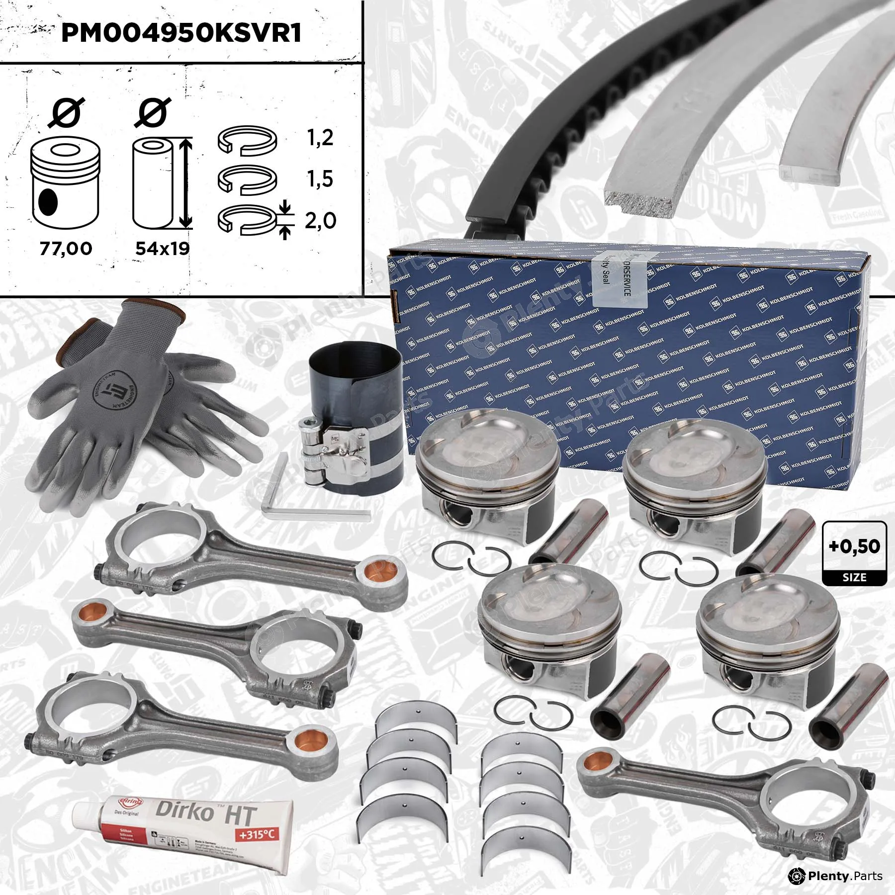 Et Engineteam PM004950KSVR1 — Piston Set