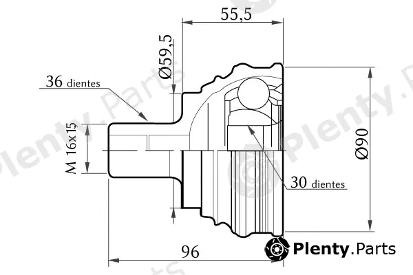 KSH Europe 1860.0068002 — Joint Kit, drive shaft