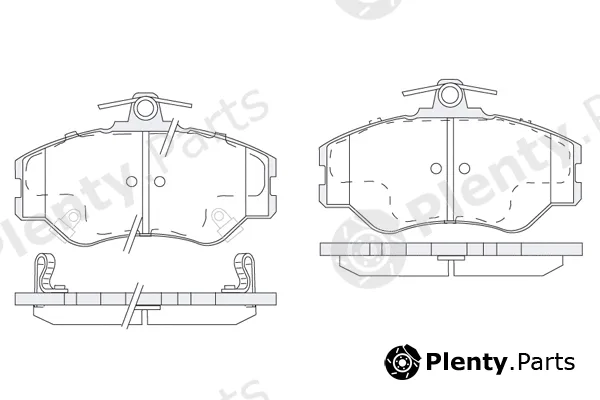 KSH Europe 1850.0058002 — Brake Pad Set, disc brake