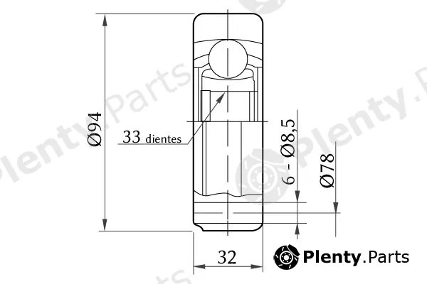 KSH Europe 1860.0078002 — Joint Kit, drive shaft