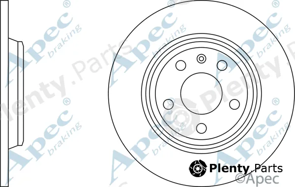 Apec DSK2540 — Brake Disc Apec