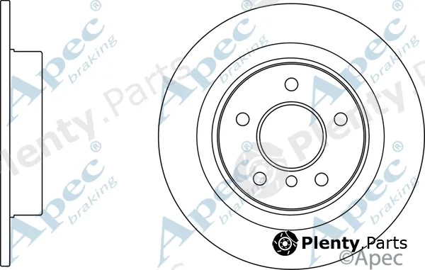Apec DSK3125 — Brake Disc Apec