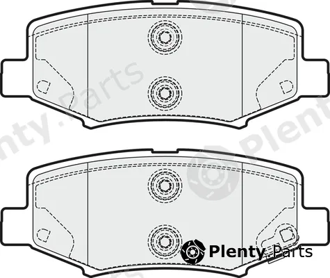 Apec PD3657 — Brake Pad Set, disc brake Apec Blue