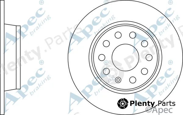 Apec DSK2855 — Brake Disc Apec