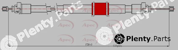 Apec CAB1617 — Cable Pull, parking brake Apec