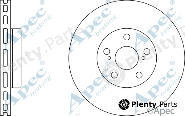 Apec DSK2471 — Brake Disc Apec