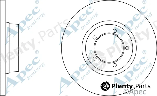 Apec DSK716 — Brake Disc Apec