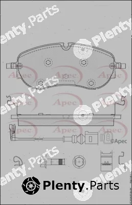 Apec PAD2495 — Brake Pad Set, disc brake Apec