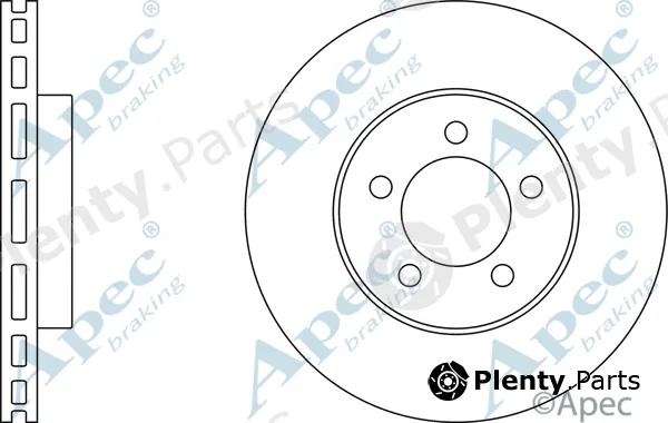 Apec DSK2510 — Brake Disc Apec