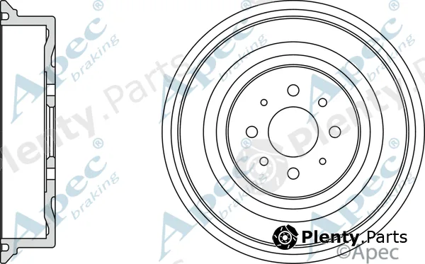 Apec DRM9802 — Brake Drum Apec
