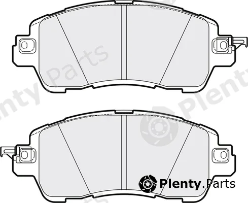 Apec PD3773 — Brake Pad Set, disc brake Apec Blue