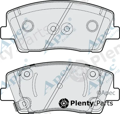 Apec PAD2264 — Brake Pad Set, disc brake Apec