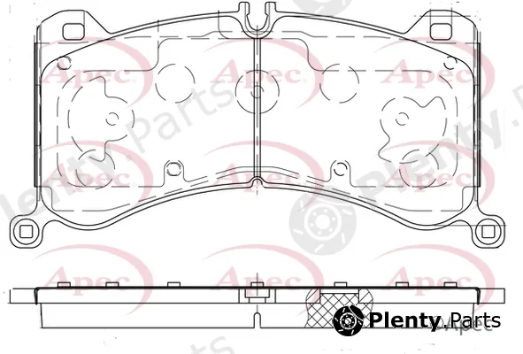 Apec PAD2429 — Brake Pad Set, disc brake Apec