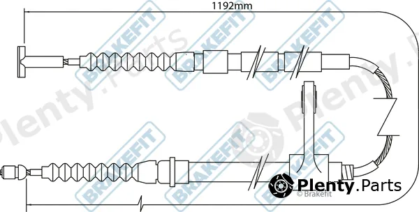 Apec BBC3007 — Cable Pull, parking brake Brake Fit