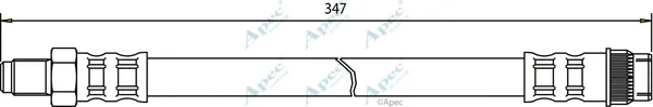 Apec HOS3401 — Brake Hose Apec