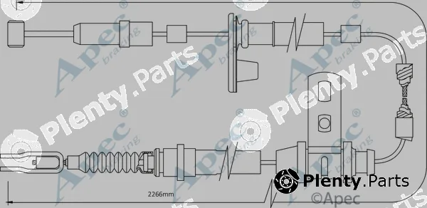 Apec CAB1391 — Cable Pull, parking brake Apec