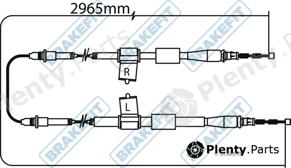 Apec BBC3273 — Cable Pull, parking brake Brake Fit