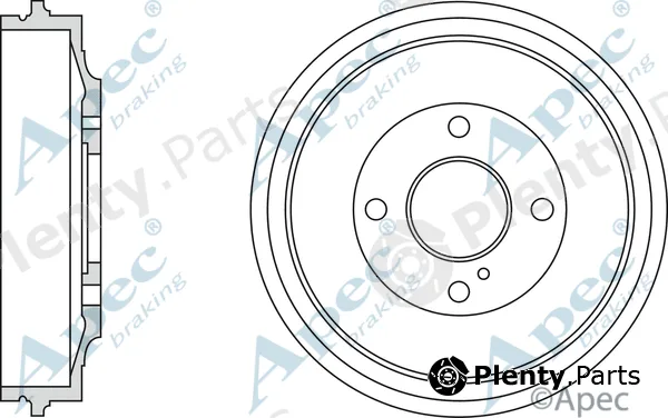 Apec DRM9202 — Brake Drum Apec