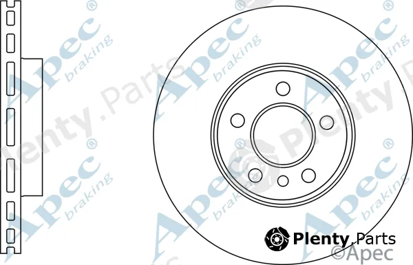 Apec DSK3124 — Brake Disc Apec