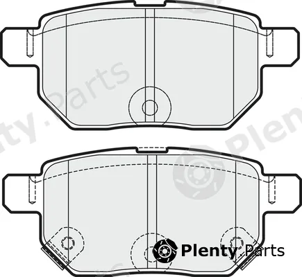 Apec PD3666 — Brake Pad Set, disc brake Apec Blue