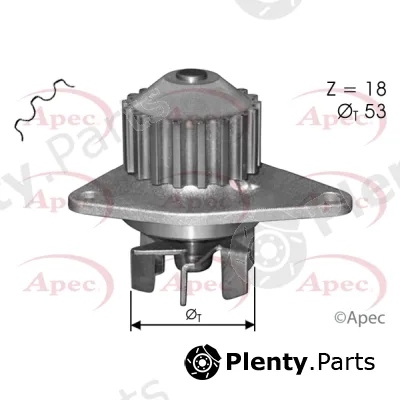Apec AWP1133 — Water Pump, engine cooling Apec