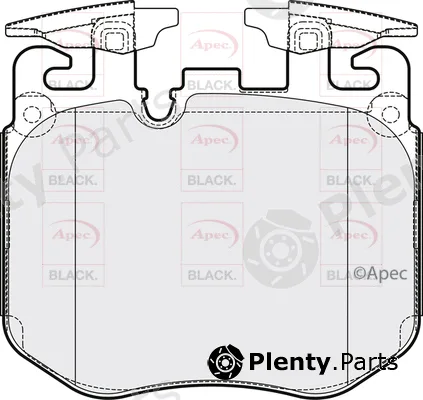 Apec PAD2161B — Brake Pad Set, disc brake Apec Black