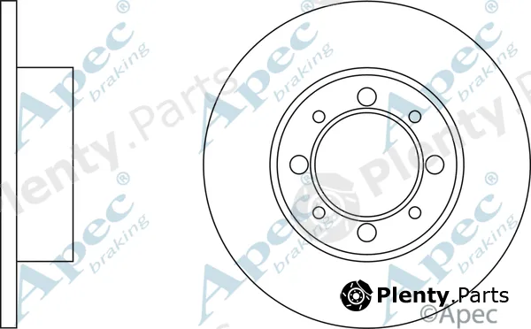 Apec DSK178 — Brake Disc Apec