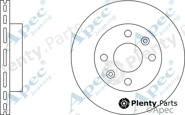 Apec DSK280 — Brake Disc Apec