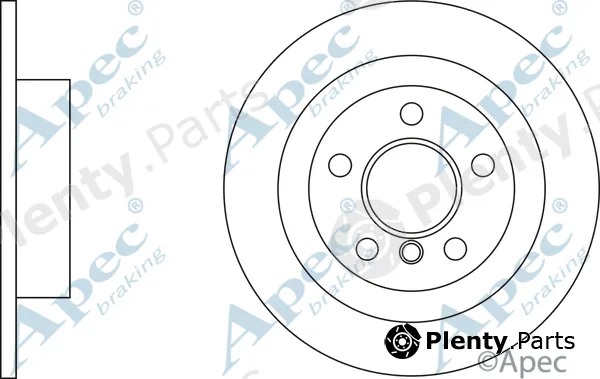 Apec DSK3206 — Brake Disc Apec