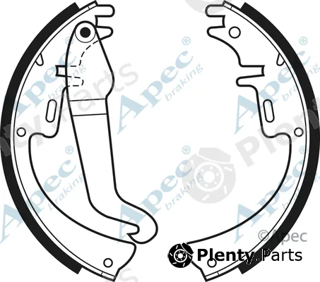 Apec SHU35 — Brake Shoe Set Apec