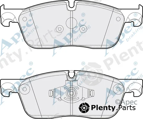 Apec PAD2061B — Brake Pad Set, disc brake Apec Black