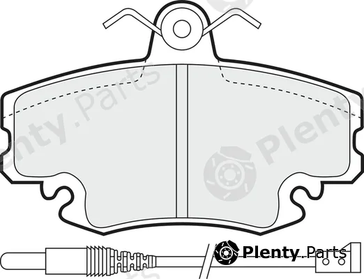 Apec PD3000 — Brake Pad Set, disc brake Apec Blue