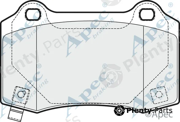 Apec PAD1688 — Brake Pad Set, disc brake Apec