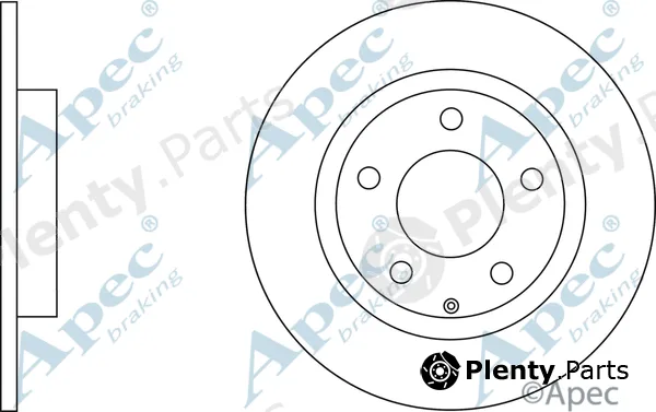 Apec DSK3041 — Brake Disc Apec