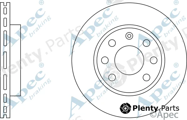 Apec DSK221 — Brake Disc Apec