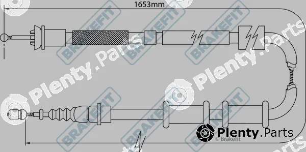 Apec BBC3111 — Cable Pull, parking brake Brake Fit