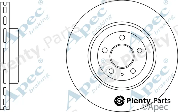 Apec DSK3241 — Brake Disc Apec