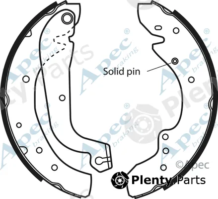 Apec SHU537 — Brake Shoe Set Apec
