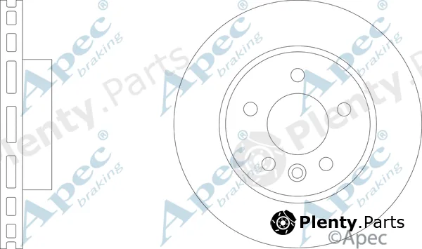 Apec DSK3312 — Brake Disc Apec