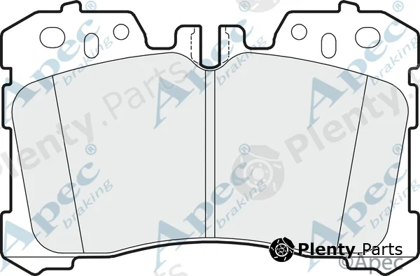 Apec PAD1622 — Brake Pad Set, disc brake Apec