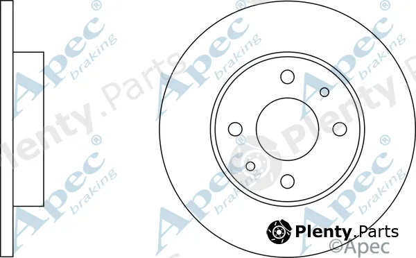 Apec DSK103 — Brake Disc Apec