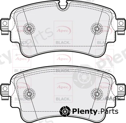 Apec PAD2095B — Brake Pad Set, disc brake Apec Black