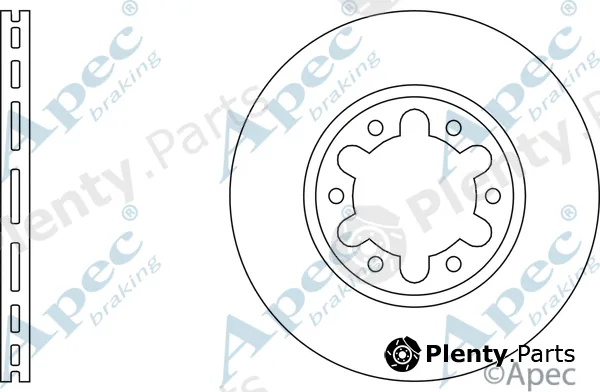 Apec DSK529 — Brake Disc Apec