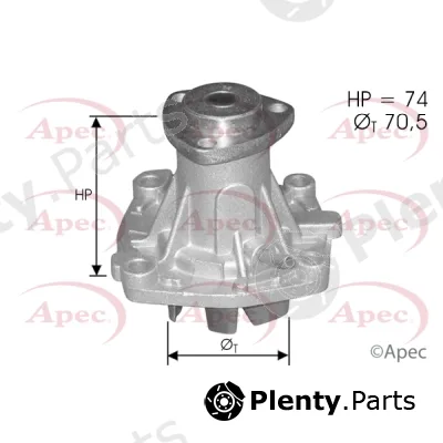 Apec AWP1082 — Water Pump, engine cooling Apec