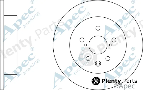 Apec DSK3039 — Brake Disc Apec