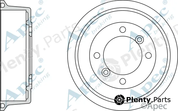 Apec DRM9102 — Brake Drum Apec