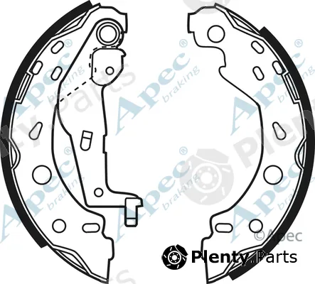 Apec SHU625 — Brake Shoe Set Apec