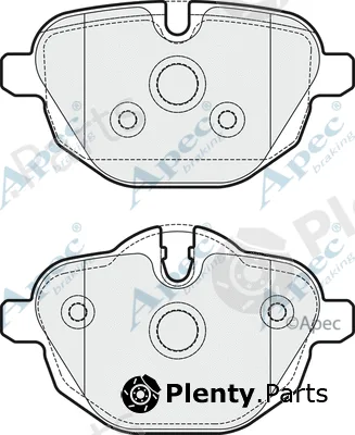 Apec PAD1752 — Brake Pad Set, disc brake Apec